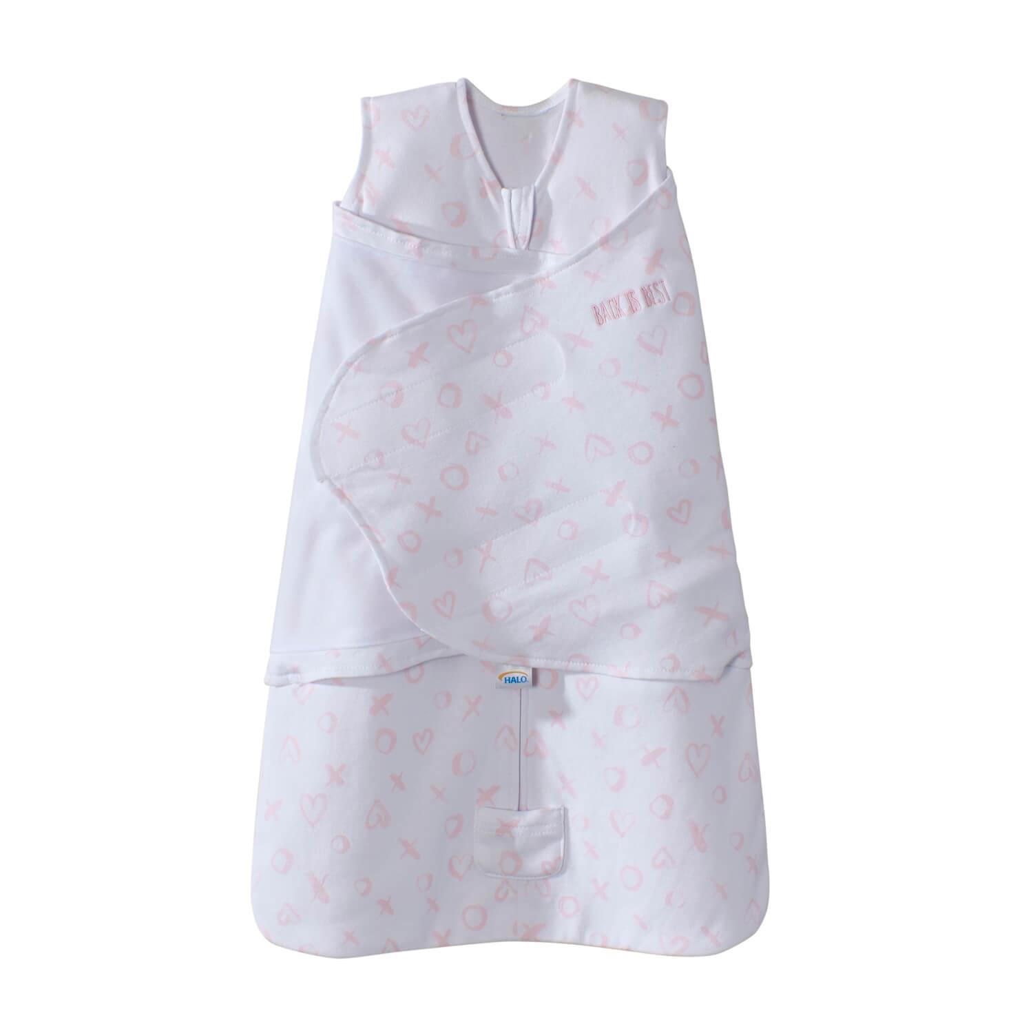 Halo Sleepsack Swaddle – Pink X’s And O’s | The Nest Attachment Parenting Hub
