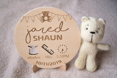 Hello World Baby Birth Details Disc | The Nest Attachment Parenting Hub