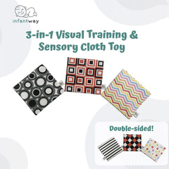 Infantway Huggabooks 3-in-1 Virtual Training and Sensory Cloth Toy | The Nest Attachment Parenting Hub