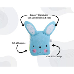 Huggabooks Bunny Puppet Cloth Book | The Nest Attachment Parenting Hub