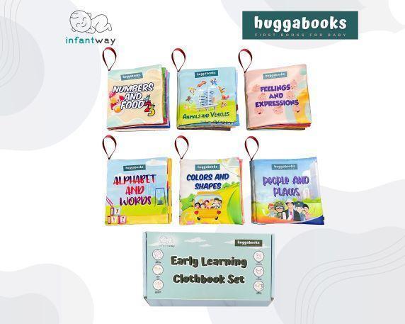 Infantway Huggabooks Early Learning Cloth Book Set | The Nest Attachment Parenting Hub