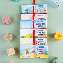 Infantway Huggabooks Early Learning Cloth Book Set | The Nest Attachment Parenting Hub