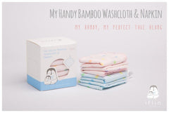 Iflin My Handy Bamboo Washcloth & Napkin 6's | The Nest Attachment Parenting Hub