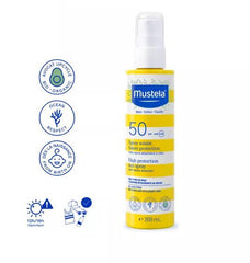 Mustela High Protection Sun Spray SPF50 w/ Organic Avocado 200ml | The Nest Attachment Parenting Hub