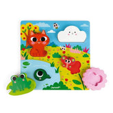 Janod Hide & Seek Nature Puzzle 6pcs (J07105) | The Nest Attachment Parenting Hub
