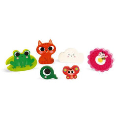 Janod Hide & Seek Nature Puzzle 6pcs (J07105) | The Nest Attachment Parenting Hub