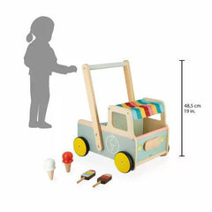 Janod Ice Cream Cart Push-Along Trolley (J08049) | The Nest Attachment Parenting Hub