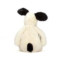 Jellycat Bashful Black and Cream Puppy Medium | The Nest Attachment Parenting Hub
