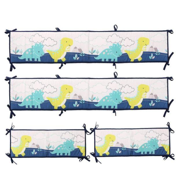 Juju Nursery Dinosaur Land 7 Piece Crib Bedding Set | The Nest Attachment Parenting Hub