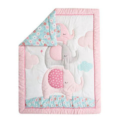 Juju Nursery Spring Elephants 7-Piece Crib Bedding Set | The Nest Attachment Parenting Hub