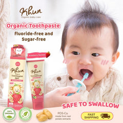 Khun Organic Japanese Toothpaste Gel 40ml 0m-6y | The Nest Attachment Parenting Hub