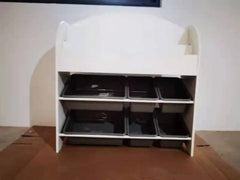 Kiddie Station Cary Book Shelf & 2 Layer Toy Storage 920A | The Nest Attachment Parenting Hub