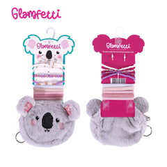 Glamfetti Microbag Keychain with Hair Accessories Set