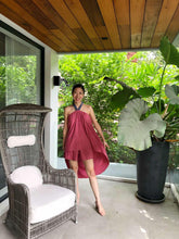 La Señorita Lorreta Shorts Set (Blue/Old Rose) | The Nest Attachment Parenting Hub