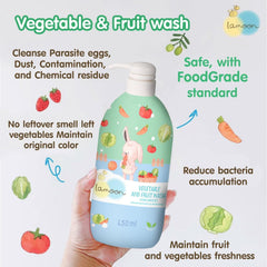 Lamoon Vegetable & Fruit Wash (Food Additive) | The Nest Attachment Parenting Hub