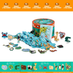 Little Fat Hugs Animals of the World Puzzle | The Nest Attachment Parenting Hub