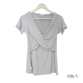 Little K Bamboo Mama PJ Icy Grey | The Nest Attachment Parenting Hub