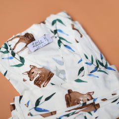 Little K Bamboo Mini Me Robe Spring Deer | The Nest Attachment Parenting Hub