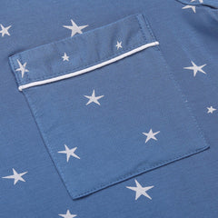 Little K Bamboo Shorties Lake Blue with Stars | The Nest Attachment Parenting Hub
