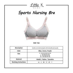 Little K Sports Nursing Bra Blue | The Nest Attachment Parenting Hub
