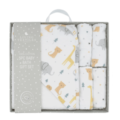 Living Textiles 5 Piece Bath Gift Set | The Nest Attachment Parenting Hub