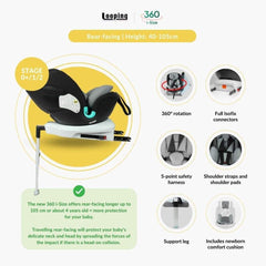 Looping I-size 360 Car Seat with Isofix (NB to 12yo)