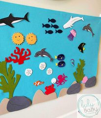 LuluBaby Under the Sea Felt Storyboard 3+ | The Nest Attachment Parenting Hub