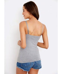 Mamaway Breastfeeding Singlet with Built in Bra (Gray) 11201Z | The Nest Attachment Parenting Hub