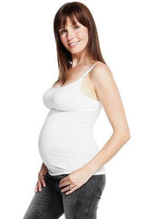 Mamaway Breastfeeding Singlet with Built in Bra (White) 11201W* | The Nest Attachment Parenting Hub