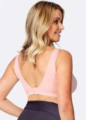 Mamaway Nano Red Crossover Maternity and Nursing Bra Pink 180884O | The Nest Attachment Parenting Hub