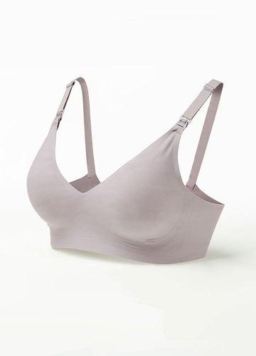 Mamaway Ultra Silky Seamless Maternity & Nursing Bra Lilac 210826P | The Nest Attachment Parenting Hub
