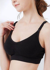 Mamaway Ultra Breezy Seamless Maternity & Nursing Bra Black 210890X | The Nest Attachment Parenting Hub