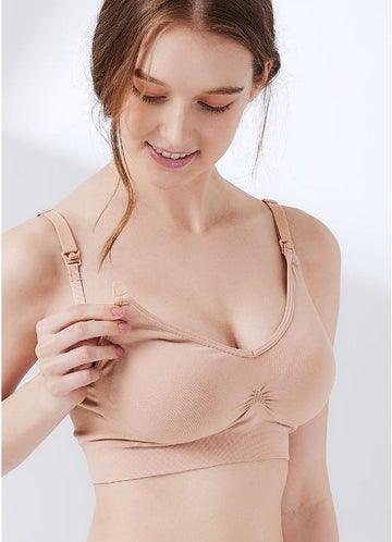Mamaway Ultra Breezy Seamless Maternity & Nursing Bra Dusty Pink 210890D | The Nest Attachment Parenting Hub