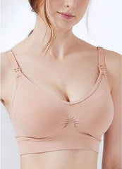 Mamaway Ultra Breezy Seamless Maternity & Nursing Bra Dusty Pink 210890D | The Nest Attachment Parenting Hub