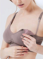 Mamaway Ultra Breezy Seamless Maternity & Nursing Bra Dusty Purple 210890P | The Nest Attachment Parenting Hub