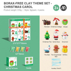 Mideer Christmas Carol Theme Borax-Free Clay Set 3+ | The Nest Attachment Parenting Hub