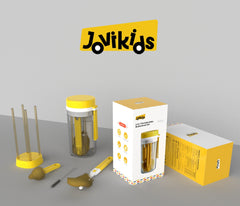 Jovikids 6-in-1 Portable Baby Bottle Brush Set