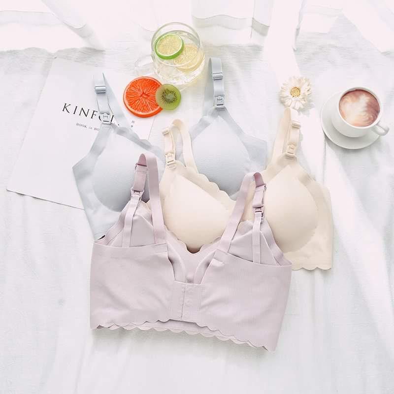 Mome Amore Nursing Bra - Gray | The Nest Attachment Parenting Hub