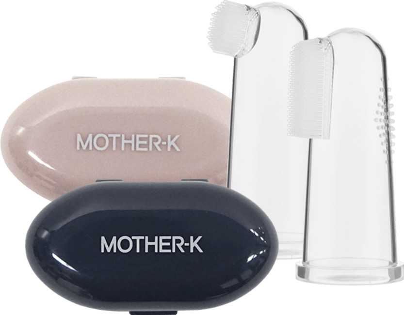 Mother-K Finger Toothbrush Set 3m+ | The Nest Attachment Parenting Hub