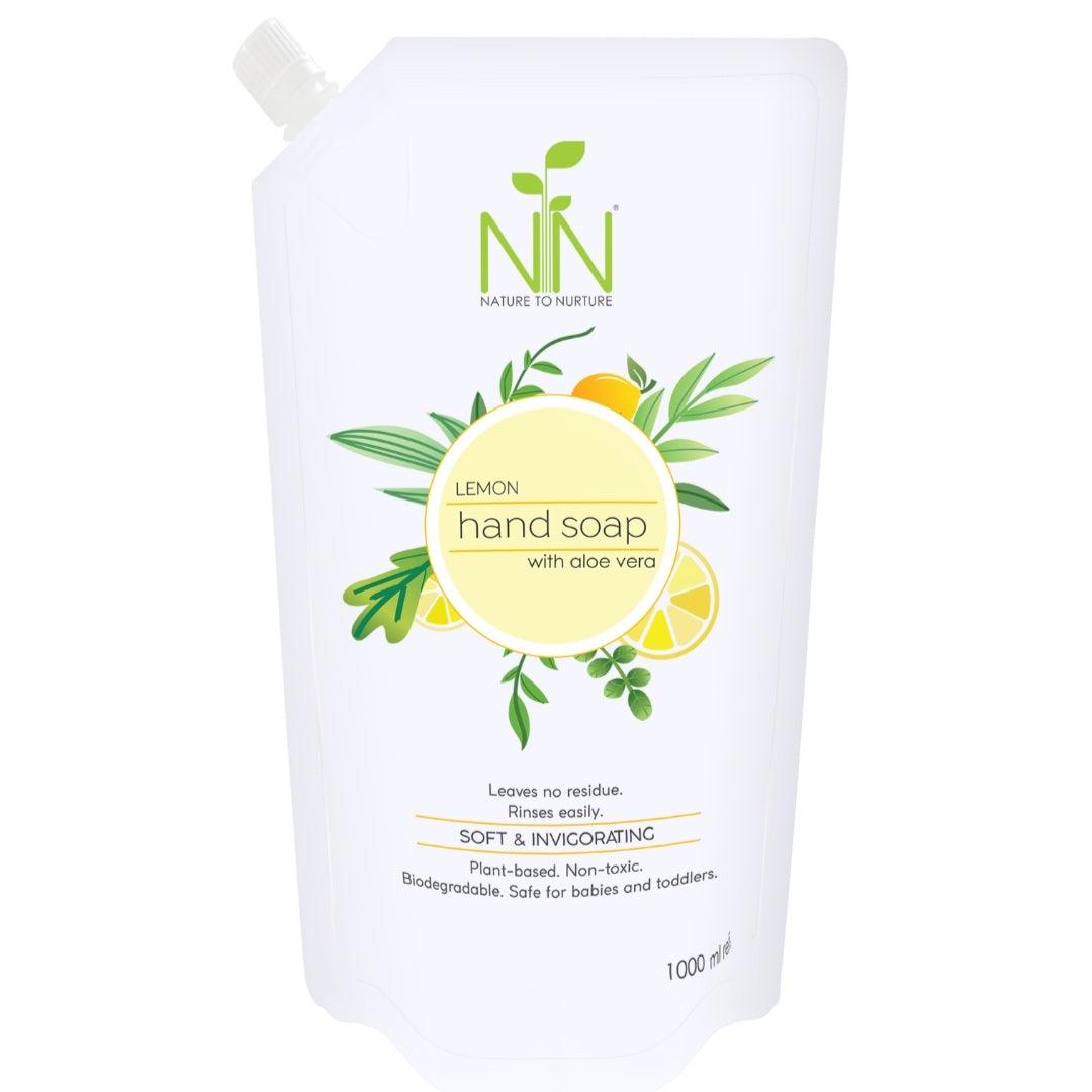 Nature to Nurture Hand Soap with Aloe Vera 1000ml Refill Pack | The Nest Attachment Parenting Hub