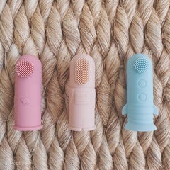 Nooboo Milkyway Finger Toothbrush & Gum Massager Set (3 Pieces) | The Nest Attachment Parenting Hub