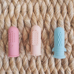 Nooboo Milkyway Finger Toothbrush & Gum Massager Set (3 Pieces) | The Nest Attachment Parenting Hub