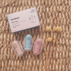 Nooboo Milkyway Finger Toothbrush & Gum Massager Set (3 Pieces) | The Nest Attachment Parenting Hub