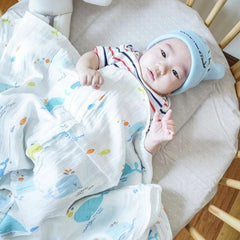 Nuborn Classic Bamboo Muslin Swaddle Blanket | The Nest Attachment Parenting Hub