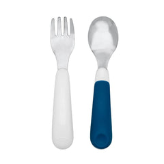Oxo Tot On The Go Fork And Spoon Set With Carrying Case | The Nest Attachment Parenting Hub