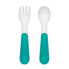 Oxo Tot On-the-Go Plastic Fork and Spoon Set with Travel Case