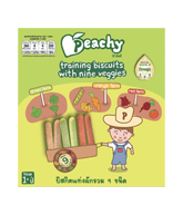 Peachy Biscuits with Nine Veggies 15g x 4packs (12m+) | The Nest Attachment Parenting Hub