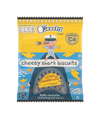 Peachy Cheesy Shark Biscuits 15g x 5packs (12m+) | The Nest Attachment Parenting Hub