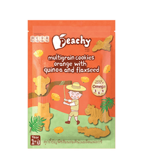 Peachy Multigrain Cookies Orange with Quinoa and Flaxseed 50g (12m+) | The Nest Attachment Parenting Hub