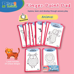 Play Learn Finger Paint Paper Set A5 | The Nest Attachment Parenting Hub